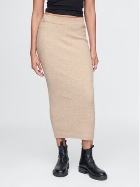 GAP Cashsoft Ribbed sweater Knit Skirt